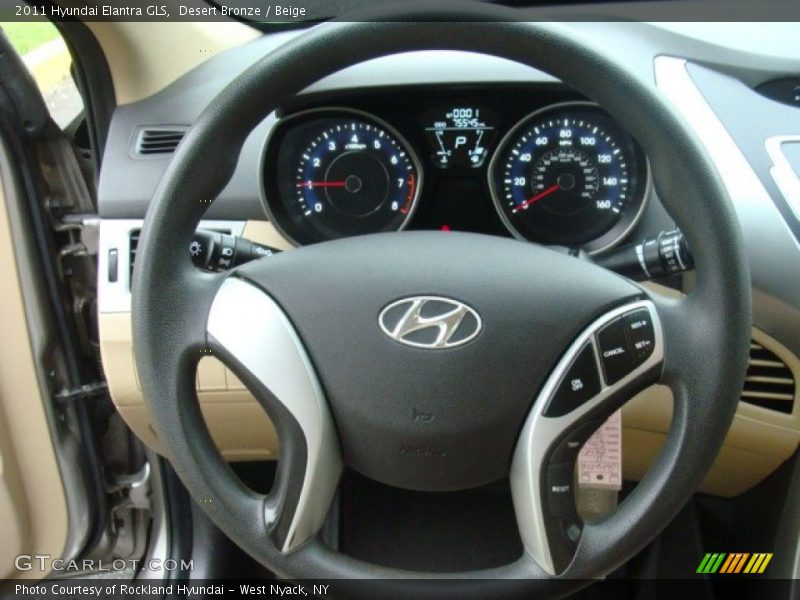 Desert Bronze / Beige 2011 Hyundai Elantra GLS