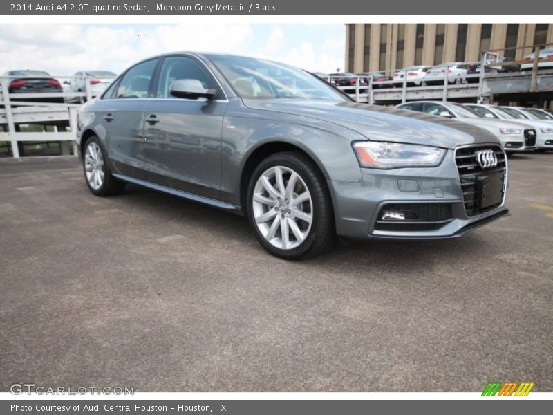 Monsoon Grey Metallic / Black 2014 Audi A4 2.0T quattro Sedan