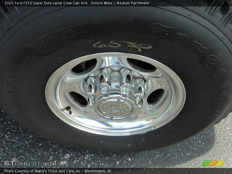 Oxford White / Medium Parchment 2002 Ford F350 Super Duty Lariat Crew Cab 4x4