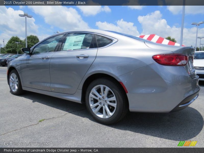 Billet Silver Metallic / Black 2015 Chrysler 200 Limited