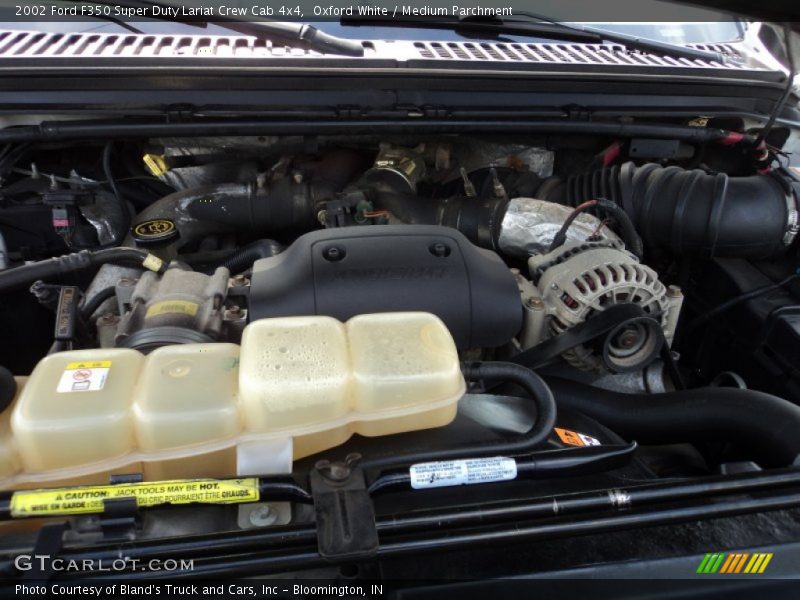 Oxford White / Medium Parchment 2002 Ford F350 Super Duty Lariat Crew Cab 4x4