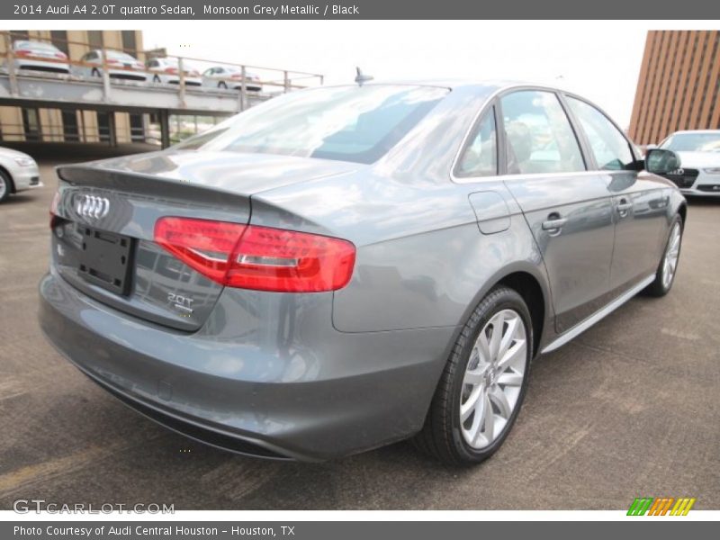 Monsoon Grey Metallic / Black 2014 Audi A4 2.0T quattro Sedan