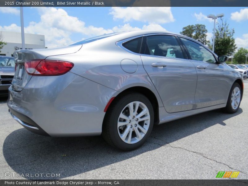 Billet Silver Metallic / Black 2015 Chrysler 200 Limited