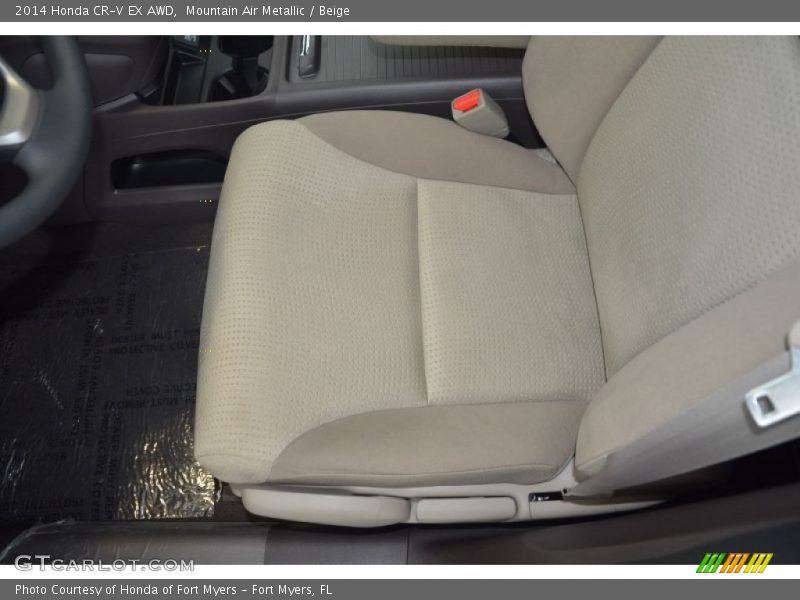 Mountain Air Metallic / Beige 2014 Honda CR-V EX AWD