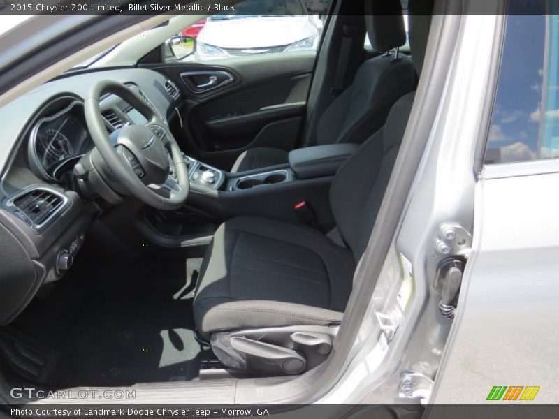 Billet Silver Metallic / Black 2015 Chrysler 200 Limited