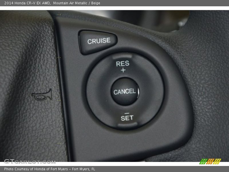 Mountain Air Metallic / Beige 2014 Honda CR-V EX AWD