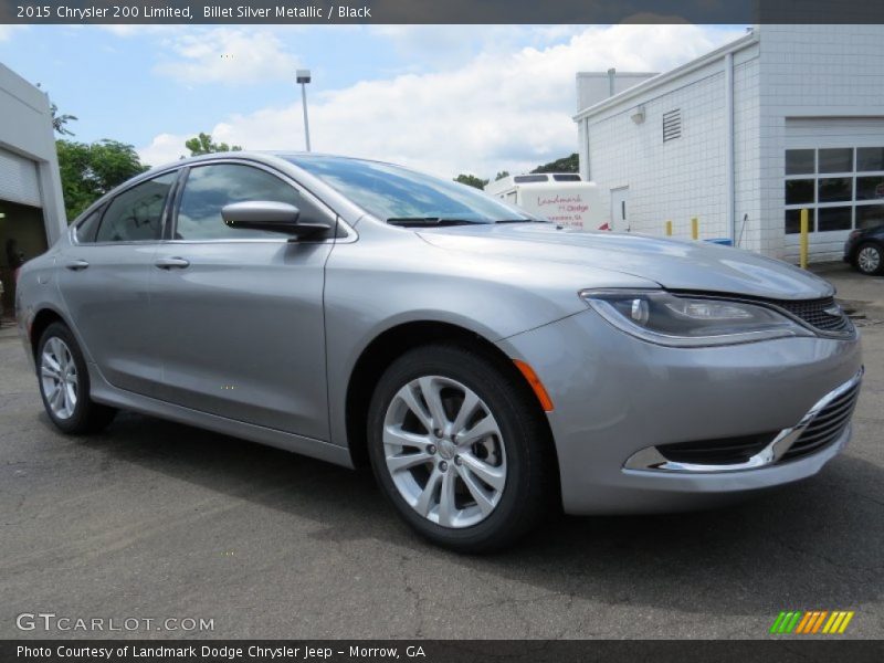 Billet Silver Metallic / Black 2015 Chrysler 200 Limited