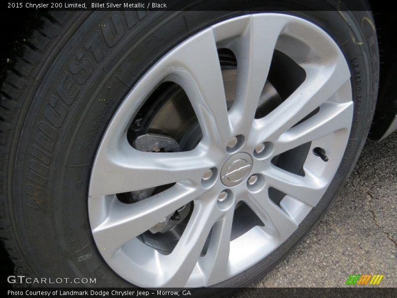 Billet Silver Metallic / Black 2015 Chrysler 200 Limited