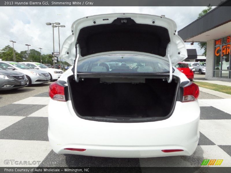 Shimmering White / Gray 2013 Hyundai Elantra GLS