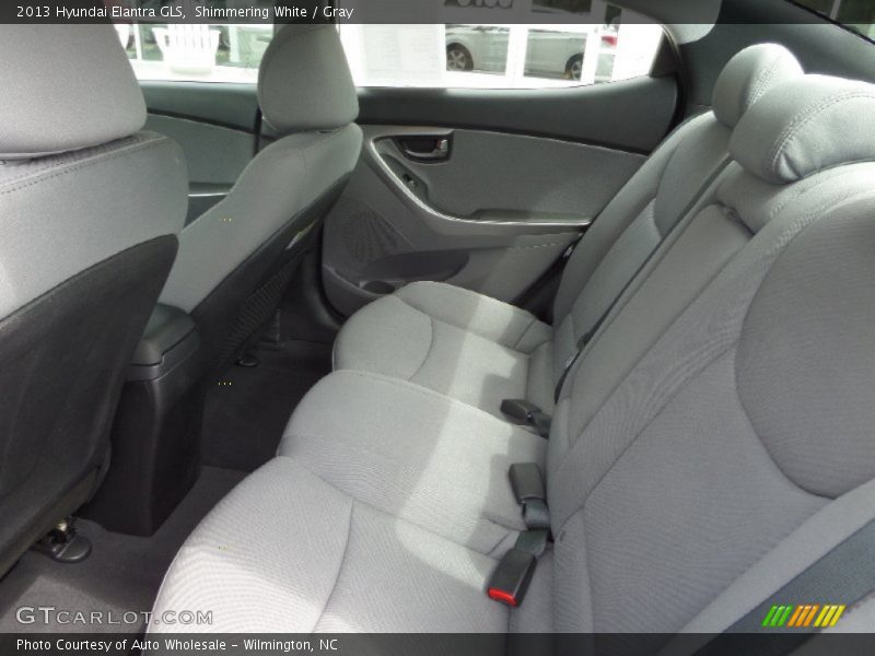 Shimmering White / Gray 2013 Hyundai Elantra GLS