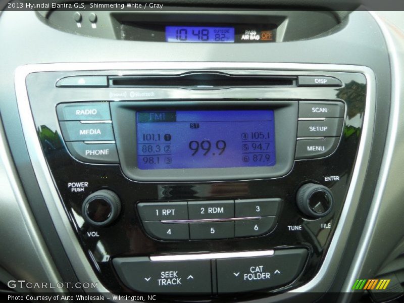 Shimmering White / Gray 2013 Hyundai Elantra GLS