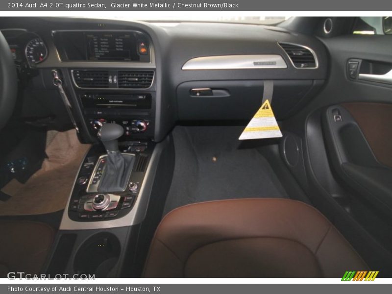 Glacier White Metallic / Chestnut Brown/Black 2014 Audi A4 2.0T quattro Sedan