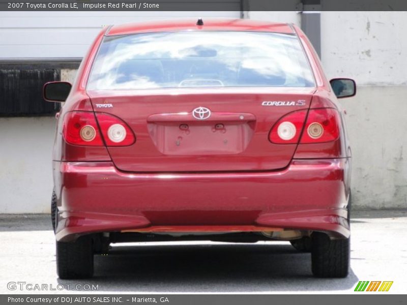 Impulse Red Pearl / Stone 2007 Toyota Corolla LE