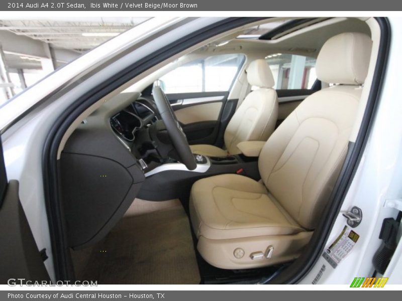 Ibis White / Velvet Beige/Moor Brown 2014 Audi A4 2.0T Sedan
