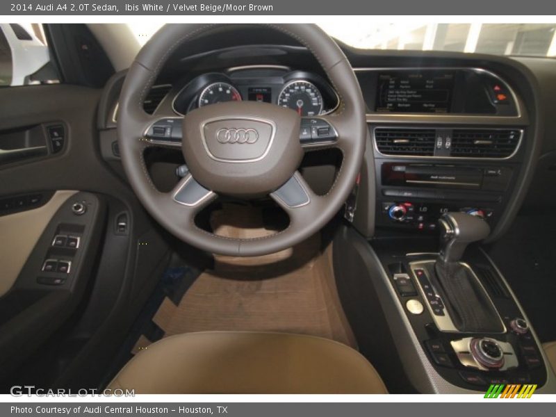 Ibis White / Velvet Beige/Moor Brown 2014 Audi A4 2.0T Sedan