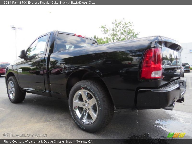 Black / Black/Diesel Gray 2014 Ram 1500 Express Regular Cab