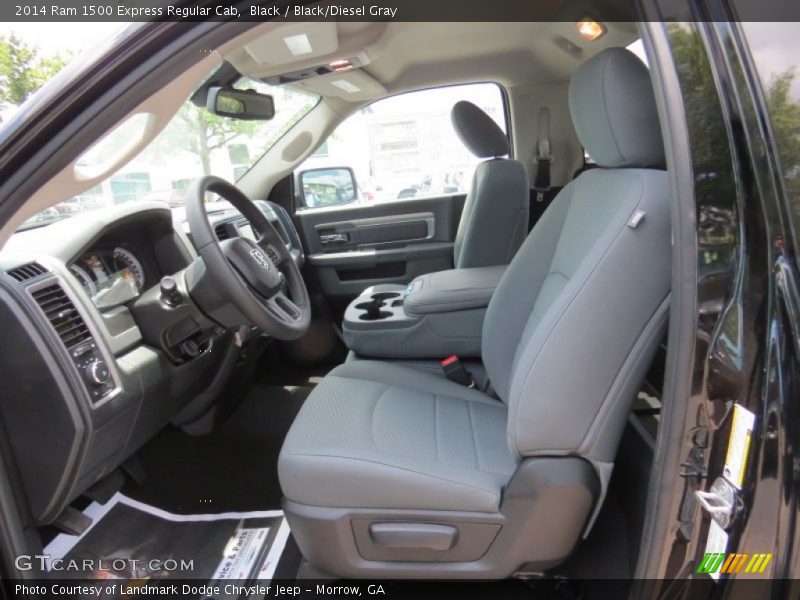 Black / Black/Diesel Gray 2014 Ram 1500 Express Regular Cab