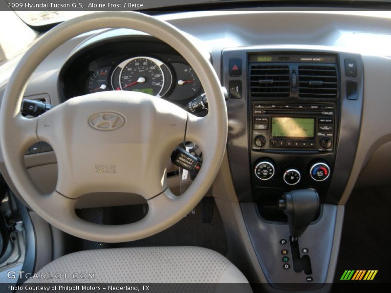 Alpine Frost / Beige 2009 Hyundai Tucson GLS