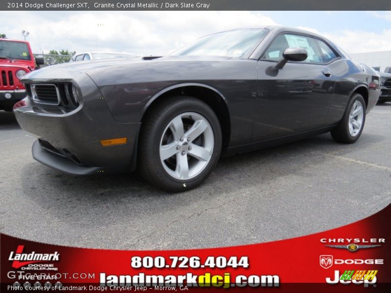 Granite Crystal Metallic / Dark Slate Gray 2014 Dodge Challenger SXT