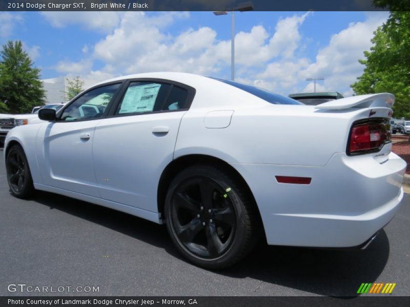 Bright White / Black 2014 Dodge Charger SXT