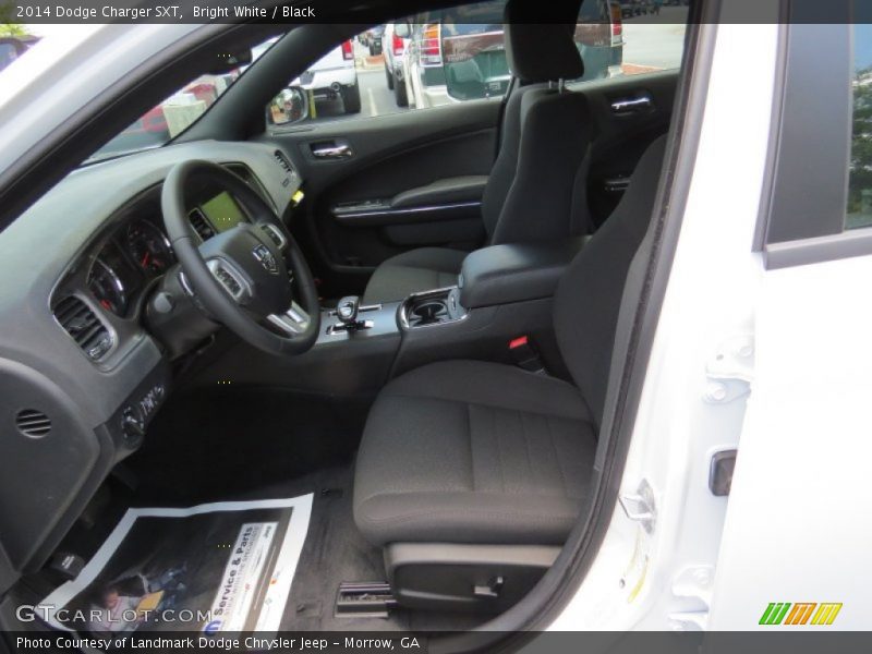 Bright White / Black 2014 Dodge Charger SXT