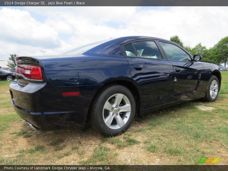 Jazz Blue Pearl / Black 2014 Dodge Charger SE