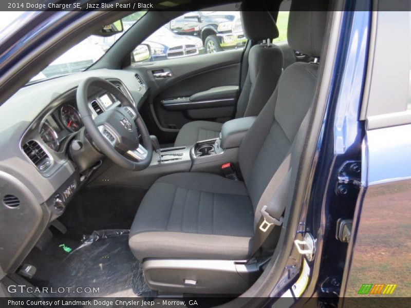 Jazz Blue Pearl / Black 2014 Dodge Charger SE