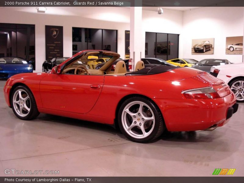 Guards Red / Savanna Beige 2000 Porsche 911 Carrera Cabriolet