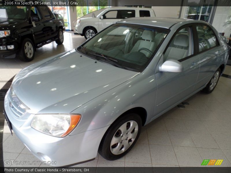 Ice Blue / Gray 2006 Kia Spectra SX Sedan