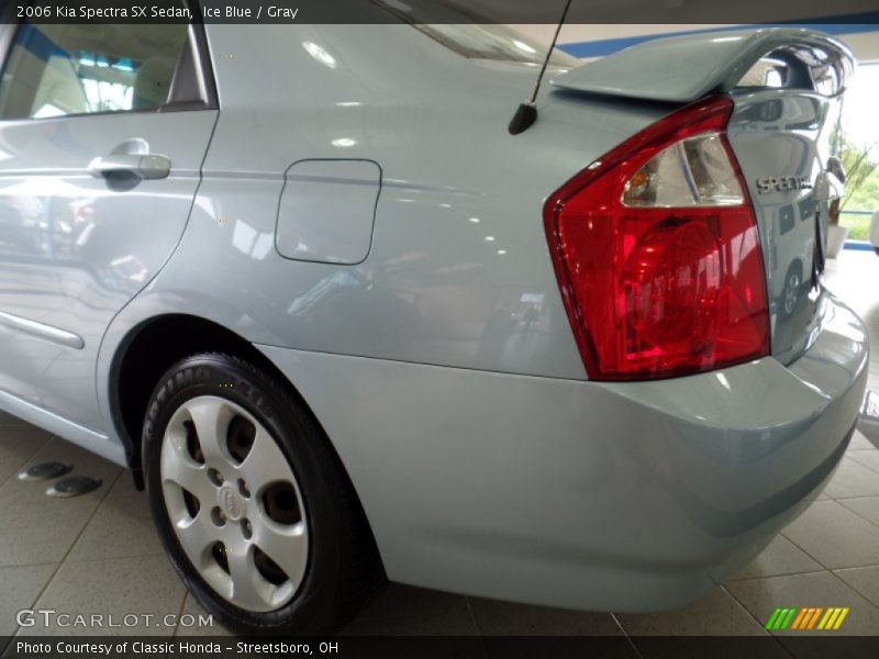 Ice Blue / Gray 2006 Kia Spectra SX Sedan