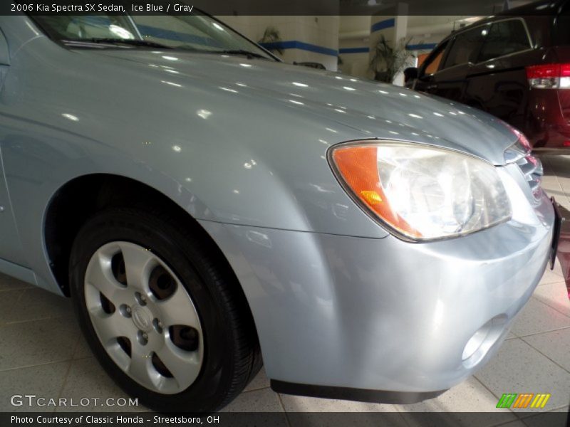 Ice Blue / Gray 2006 Kia Spectra SX Sedan