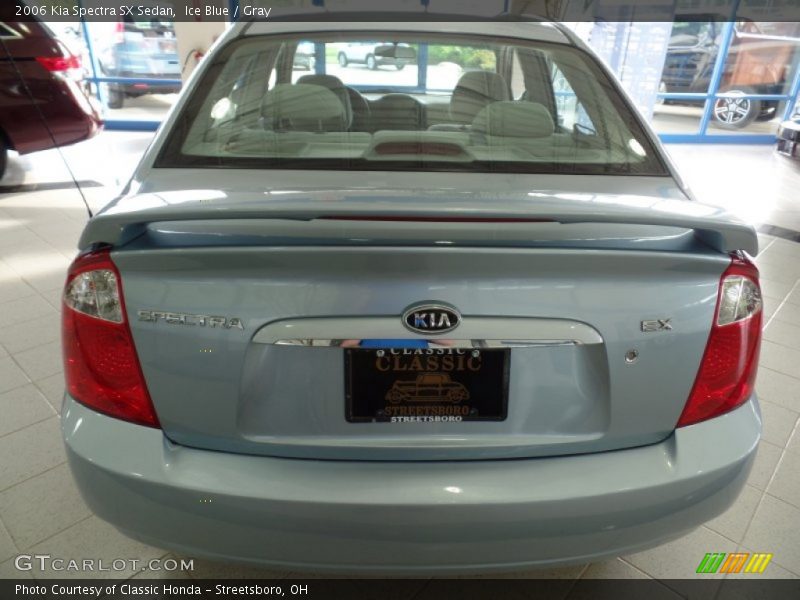 Ice Blue / Gray 2006 Kia Spectra SX Sedan