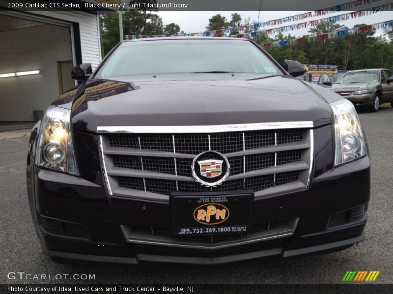 Black Cherry / Light Titanium/Ebony 2009 Cadillac CTS Sedan