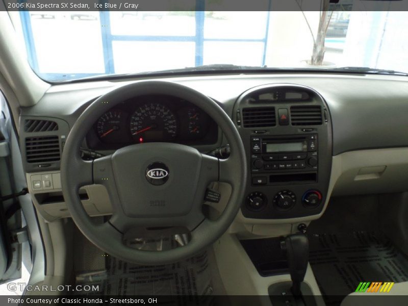 Ice Blue / Gray 2006 Kia Spectra SX Sedan