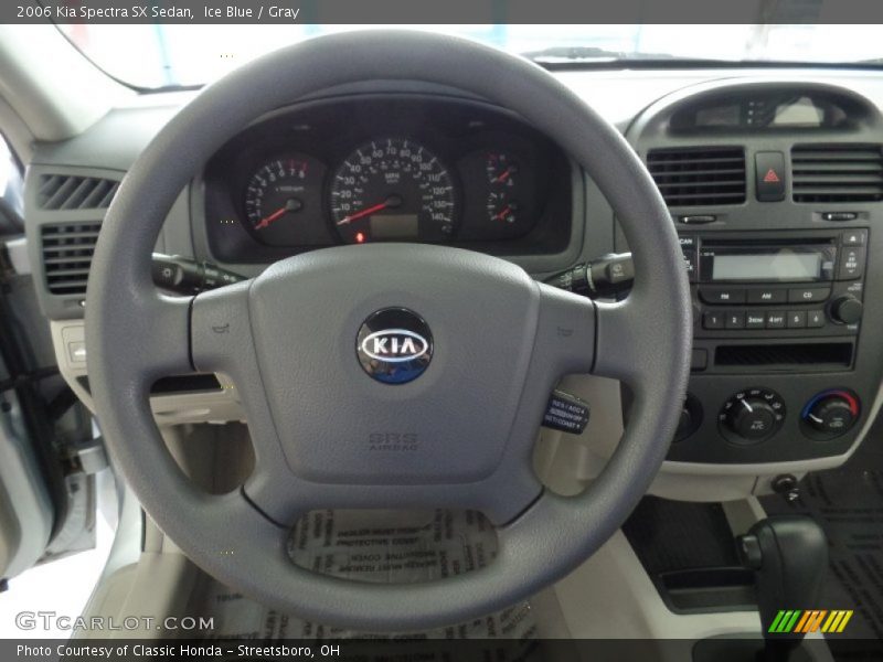 Ice Blue / Gray 2006 Kia Spectra SX Sedan
