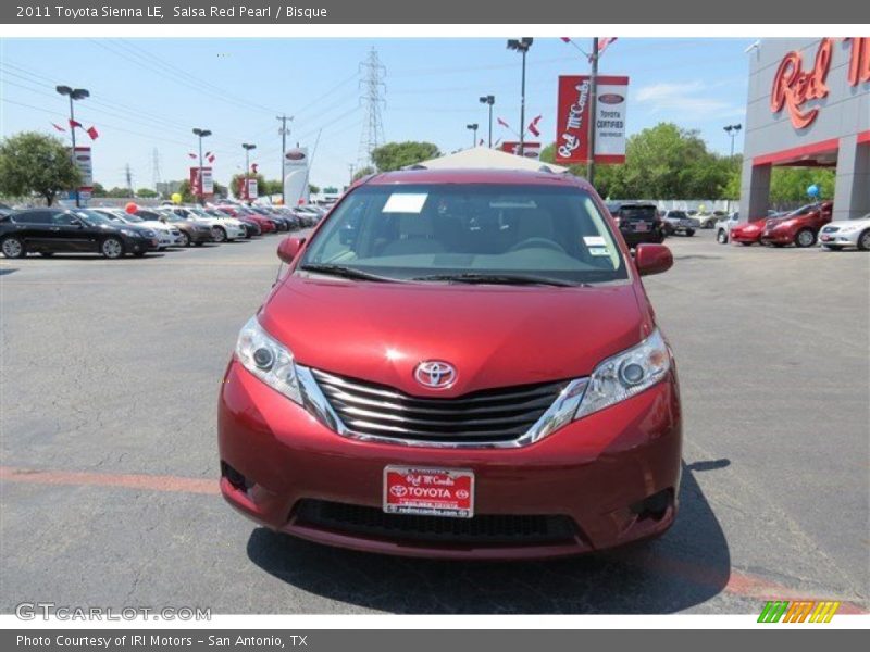 Salsa Red Pearl / Bisque 2011 Toyota Sienna LE