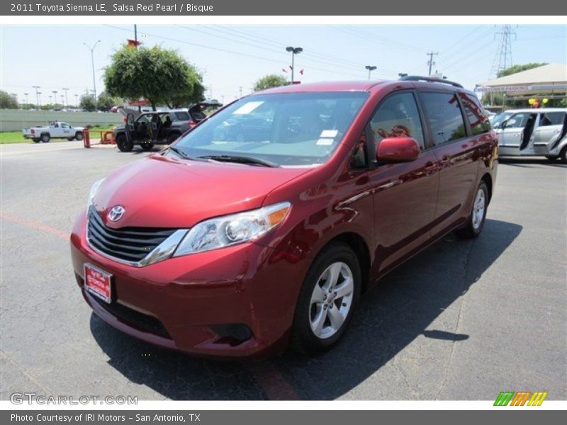 Salsa Red Pearl / Bisque 2011 Toyota Sienna LE