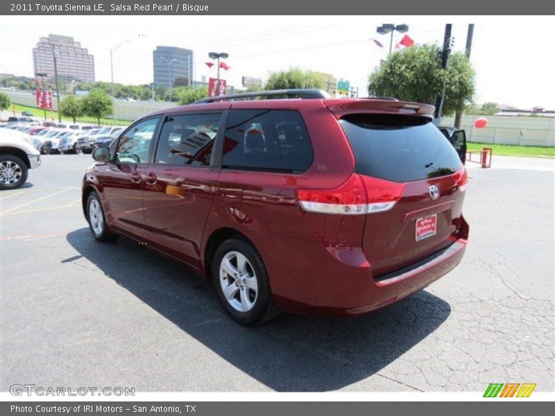 Salsa Red Pearl / Bisque 2011 Toyota Sienna LE