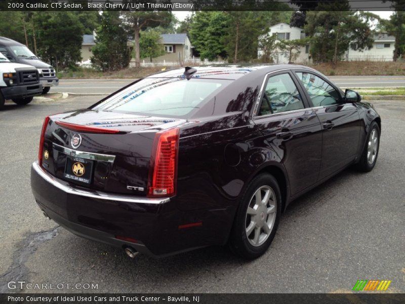 Black Cherry / Light Titanium/Ebony 2009 Cadillac CTS Sedan