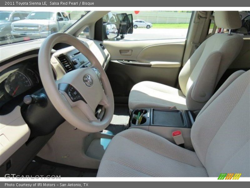 Salsa Red Pearl / Bisque 2011 Toyota Sienna LE