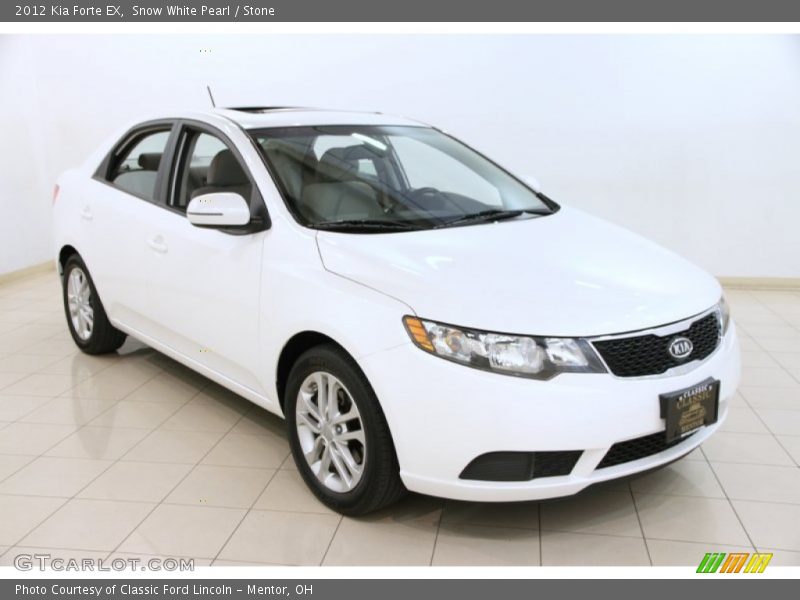 Snow White Pearl / Stone 2012 Kia Forte EX