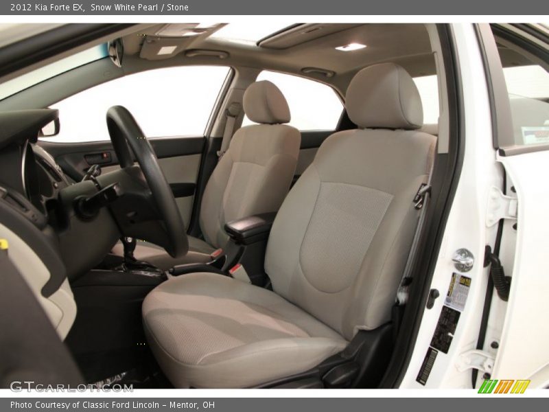 Snow White Pearl / Stone 2012 Kia Forte EX