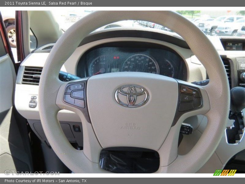 Salsa Red Pearl / Bisque 2011 Toyota Sienna LE