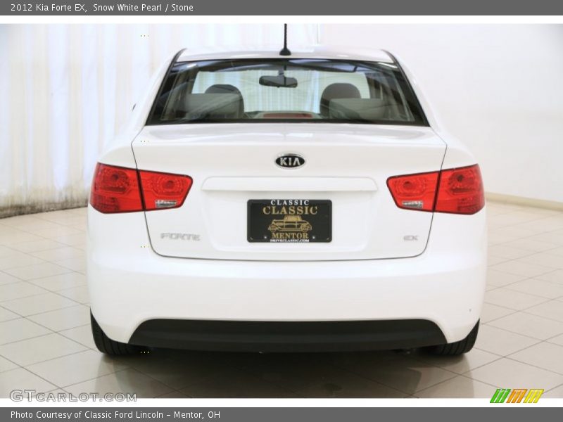 Snow White Pearl / Stone 2012 Kia Forte EX