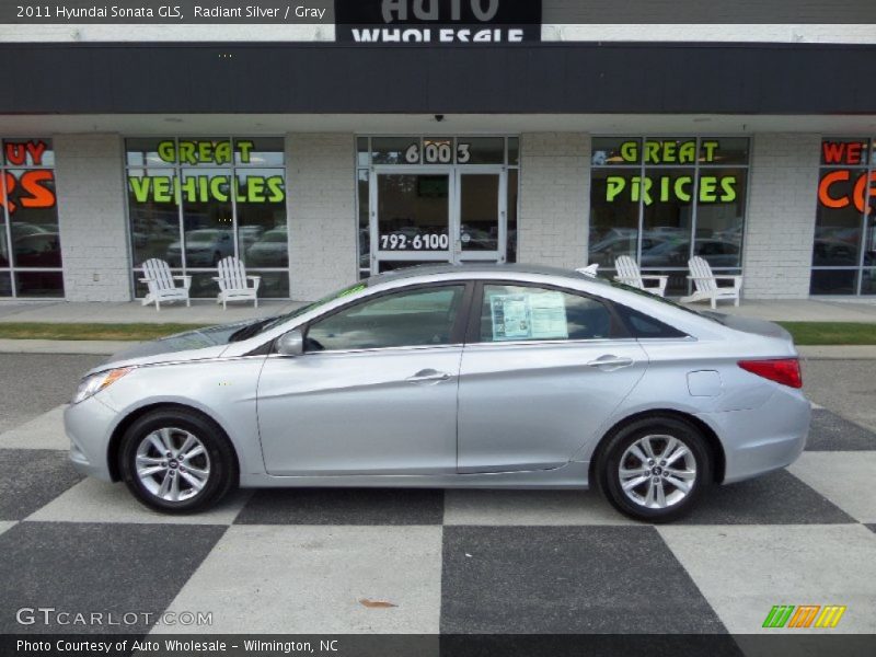 Radiant Silver / Gray 2011 Hyundai Sonata GLS