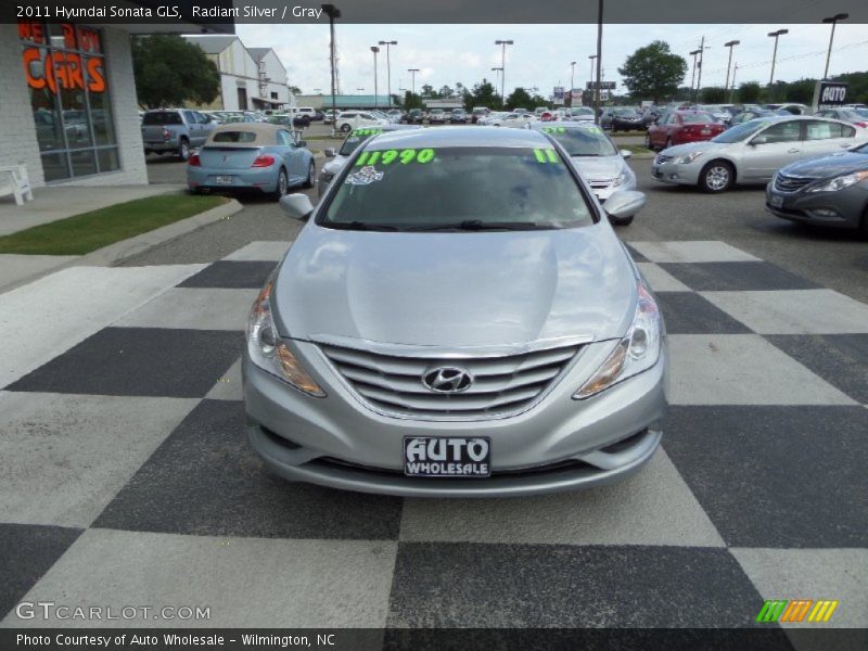 Radiant Silver / Gray 2011 Hyundai Sonata GLS