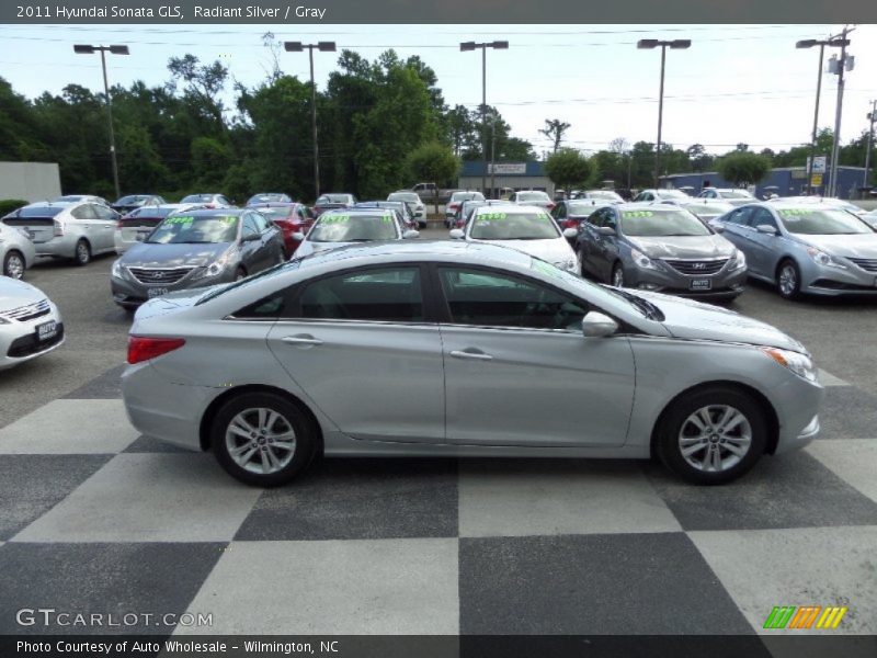 Radiant Silver / Gray 2011 Hyundai Sonata GLS