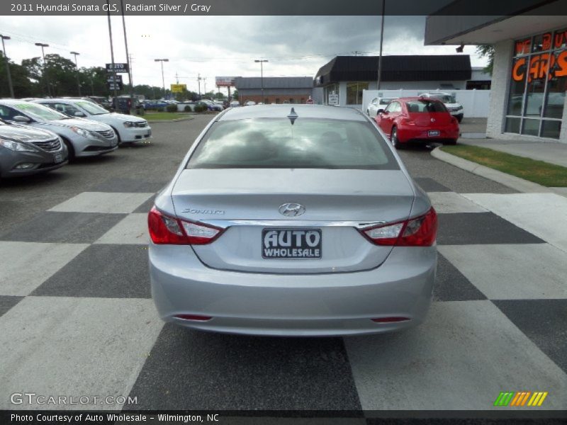Radiant Silver / Gray 2011 Hyundai Sonata GLS