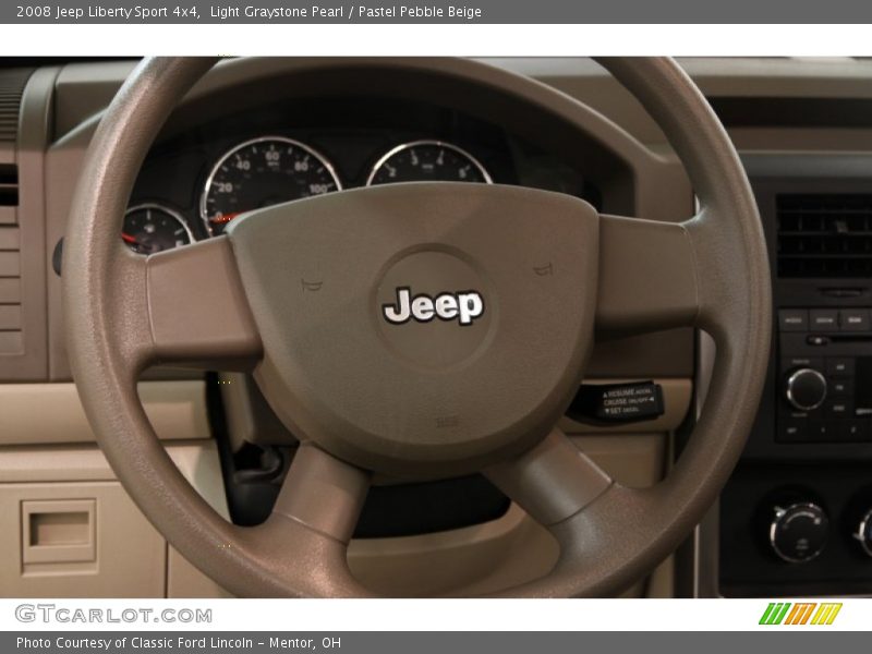 Light Graystone Pearl / Pastel Pebble Beige 2008 Jeep Liberty Sport 4x4