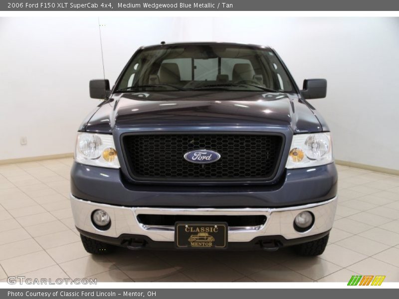 Medium Wedgewood Blue Metallic / Tan 2006 Ford F150 XLT SuperCab 4x4